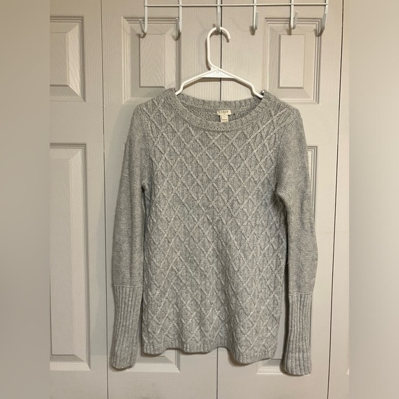 J. Crew Factory Sweaters - J Crew Sweater Women’s Sz XS Gray‎ Wool Blend Casual Fall